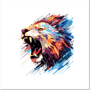 Lion Animal Freedom World Wildlife Wonder Abstract Posters and Art